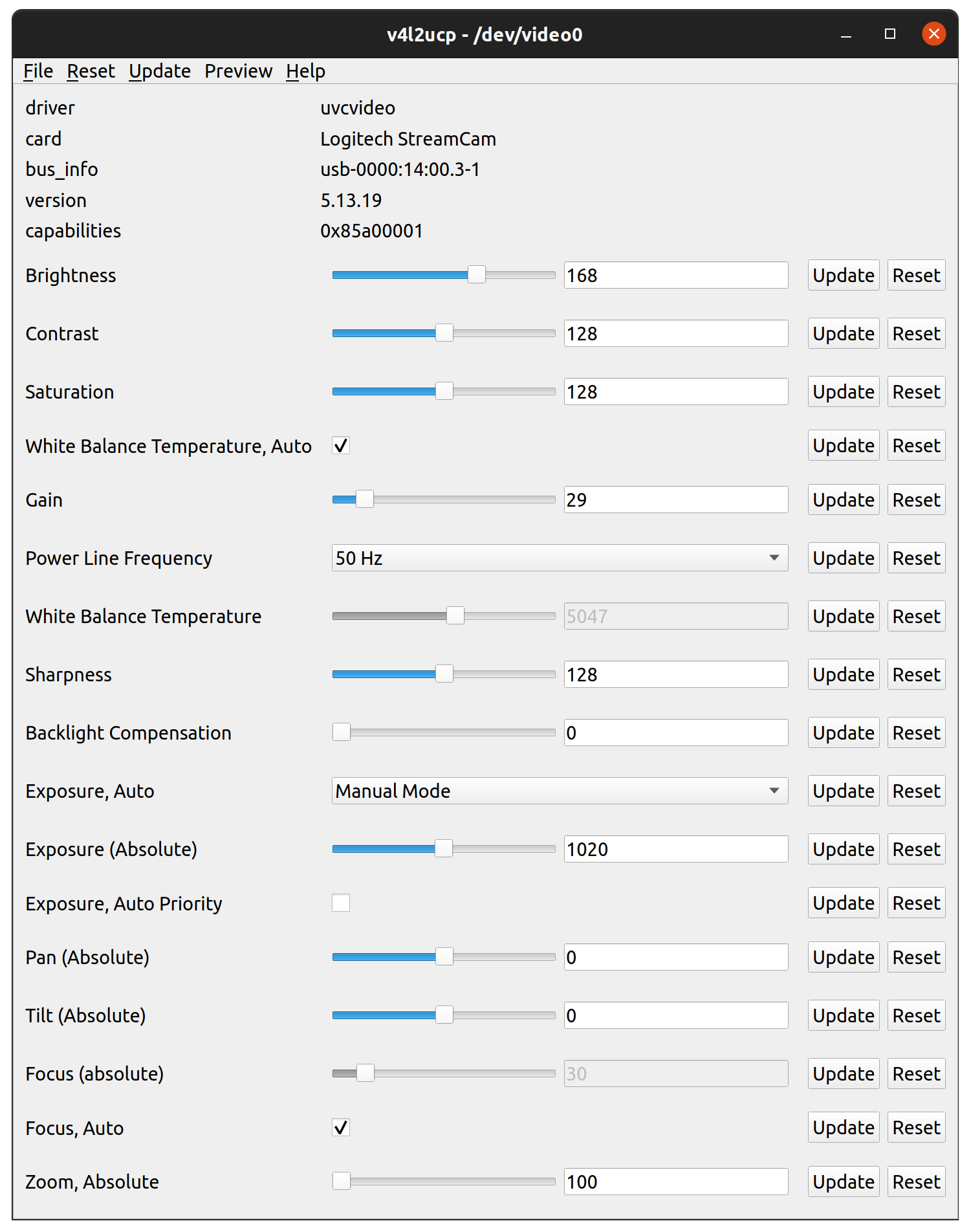 officiel Frost Maestro Logitech Streamcam - adjusting settings on Ubuntu linux | maidavale.org